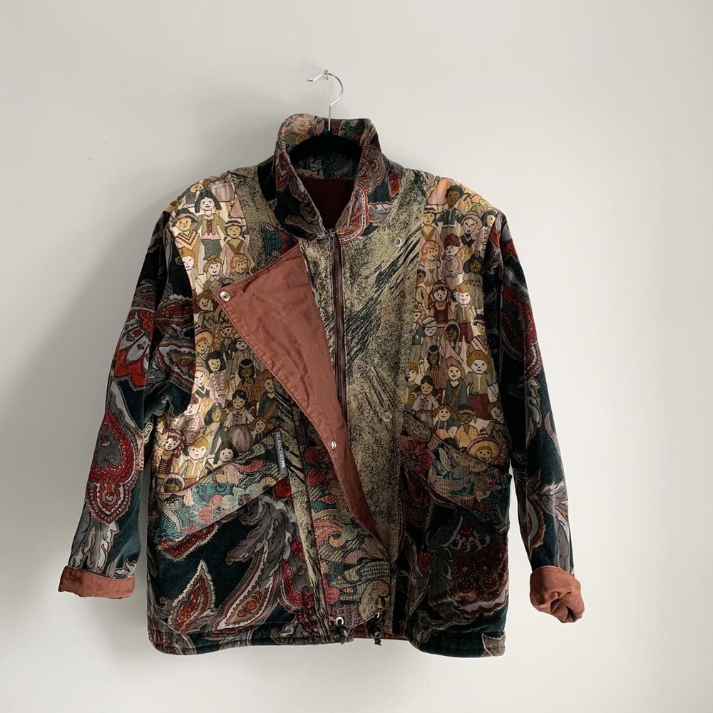 Vintage Village Factory Velour Coat.